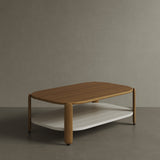 N4 coffee table in medium teak product image