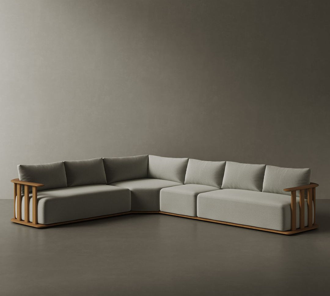 N4 corner sofa in medium teak product image