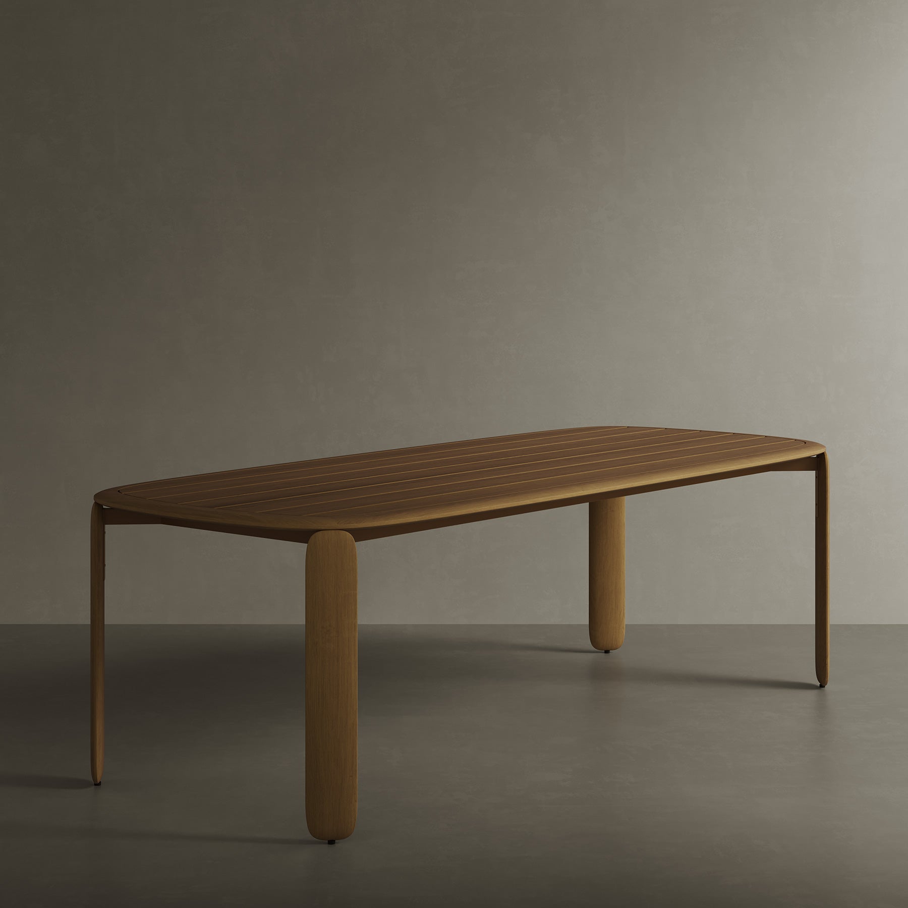 N4 dining table in medium teak product image