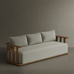 N4 three seater sofa in medium teak product image