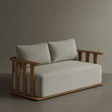 N4 two seater sofa in medium teak product image