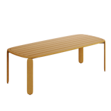 N4 Dining table in medium teak product image uk garden furniture