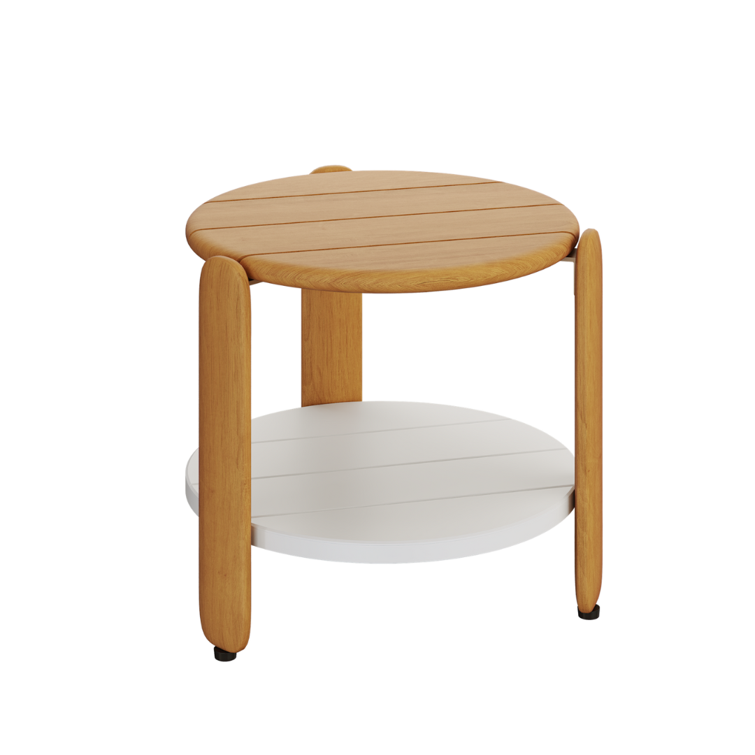 N4 side table in medium teak product image uk garden furniture