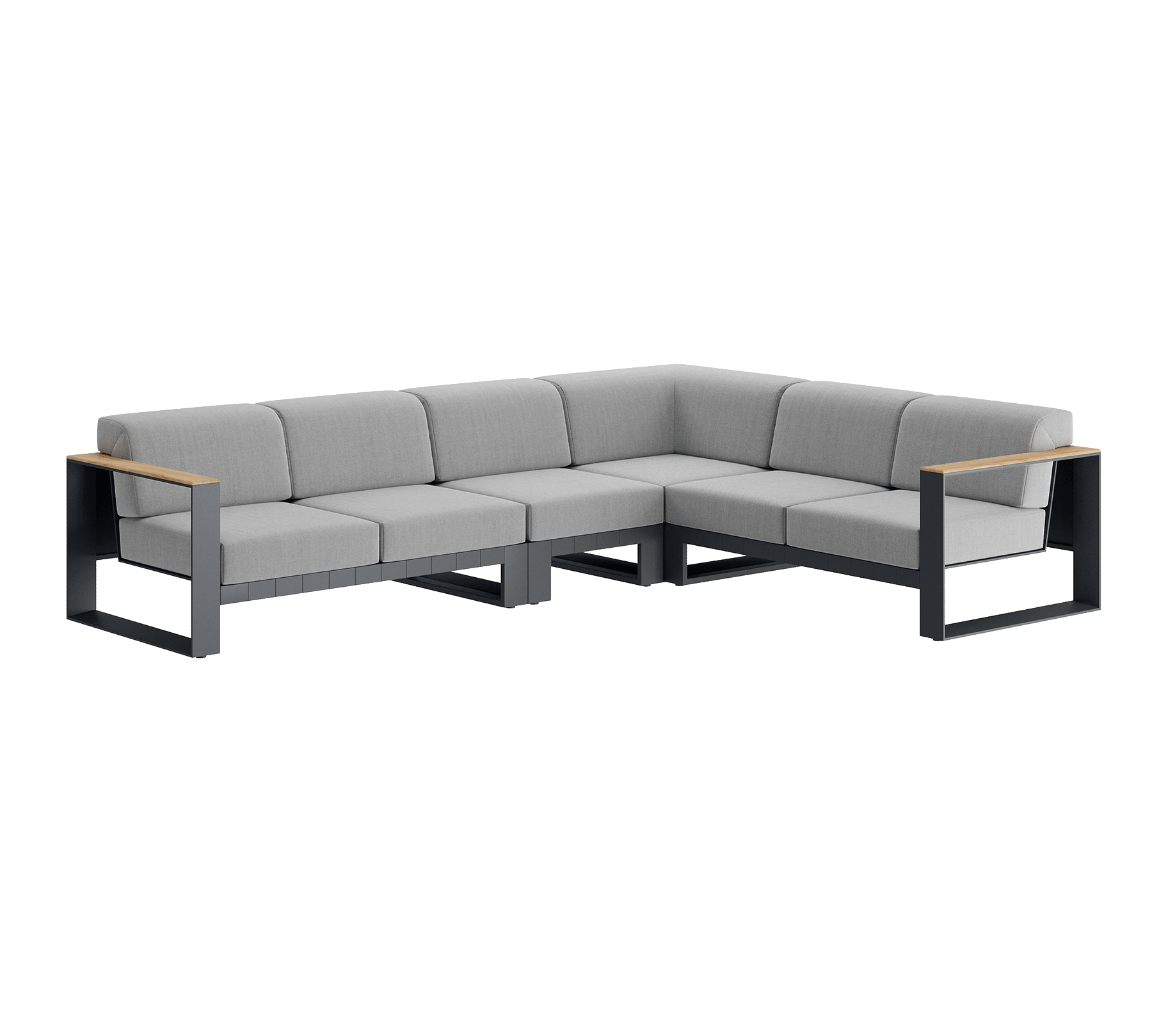 N5 six seater corner sofa product image uk garden furniture