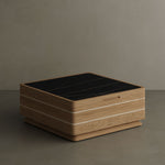 N6 outdoor teak coffee table dark