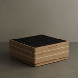 N6 outdoor teak coffee table dark