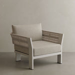 N7 teak and aluminium outdoor lounge chair