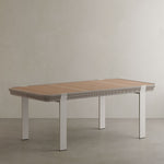N7 teak and aluminium outdoor dining table