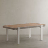 N7 teak and aluminium outdoor dining table