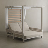 N7 teak and aluminium outdoor day bed