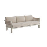 N7 three seater sofa in natural weave with aluminium & rope detail product image