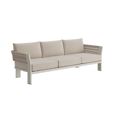 N7 three seater sofa in natural weave with aluminium & rope detail product image