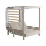 N7 day bed in natural weave with aluminium & rope detail product image