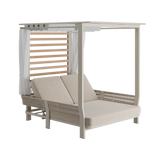 N7 day bed in natural weave with aluminium & rope detail product image