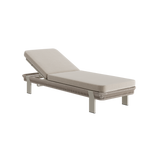 N7 sun lounger in natural weave with aluminium & rope detail product image