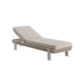 N7 sun lounger in natural weave with aluminium & rope detail product image