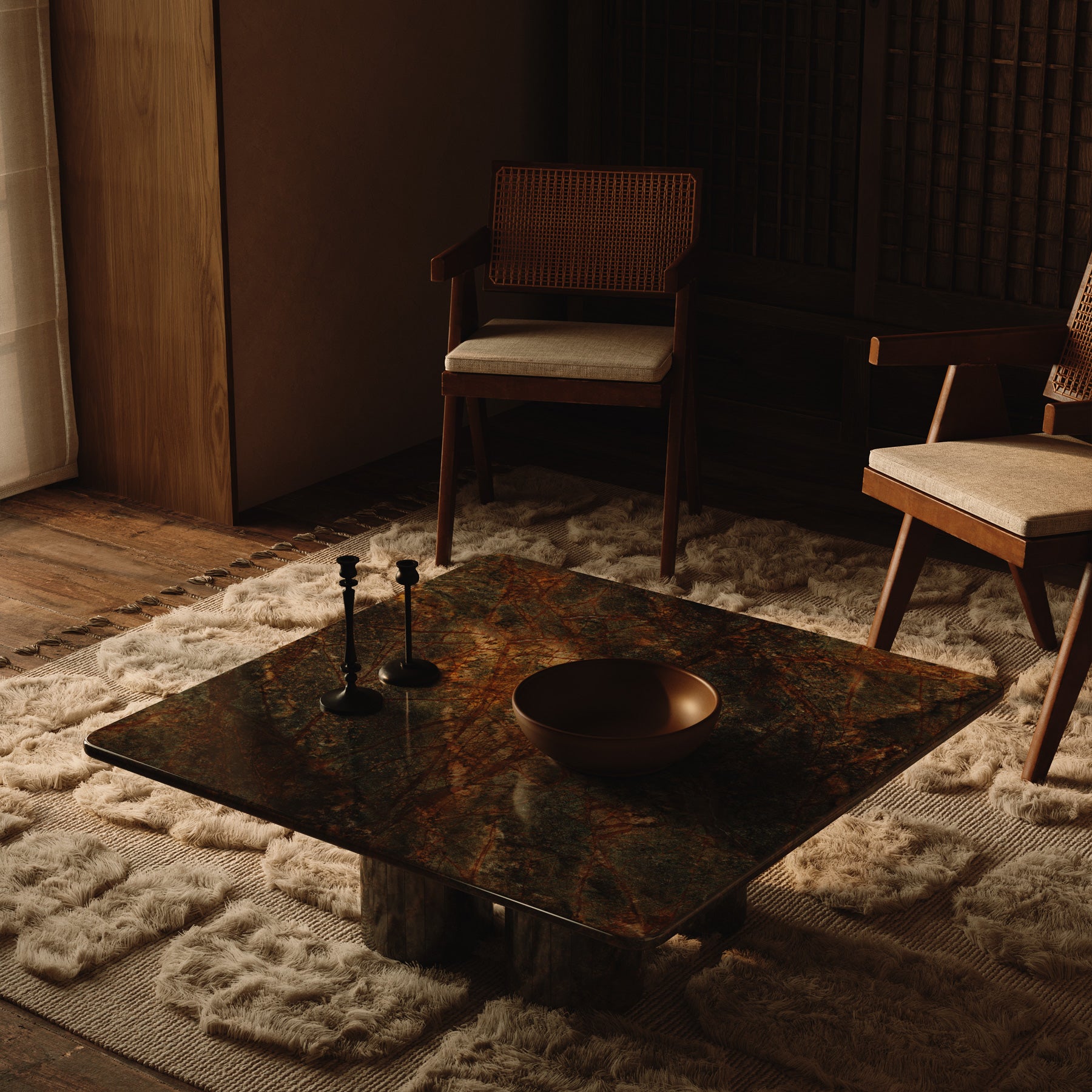 Nardelli Marble Coffee Table, Forest Green – Nth Degree