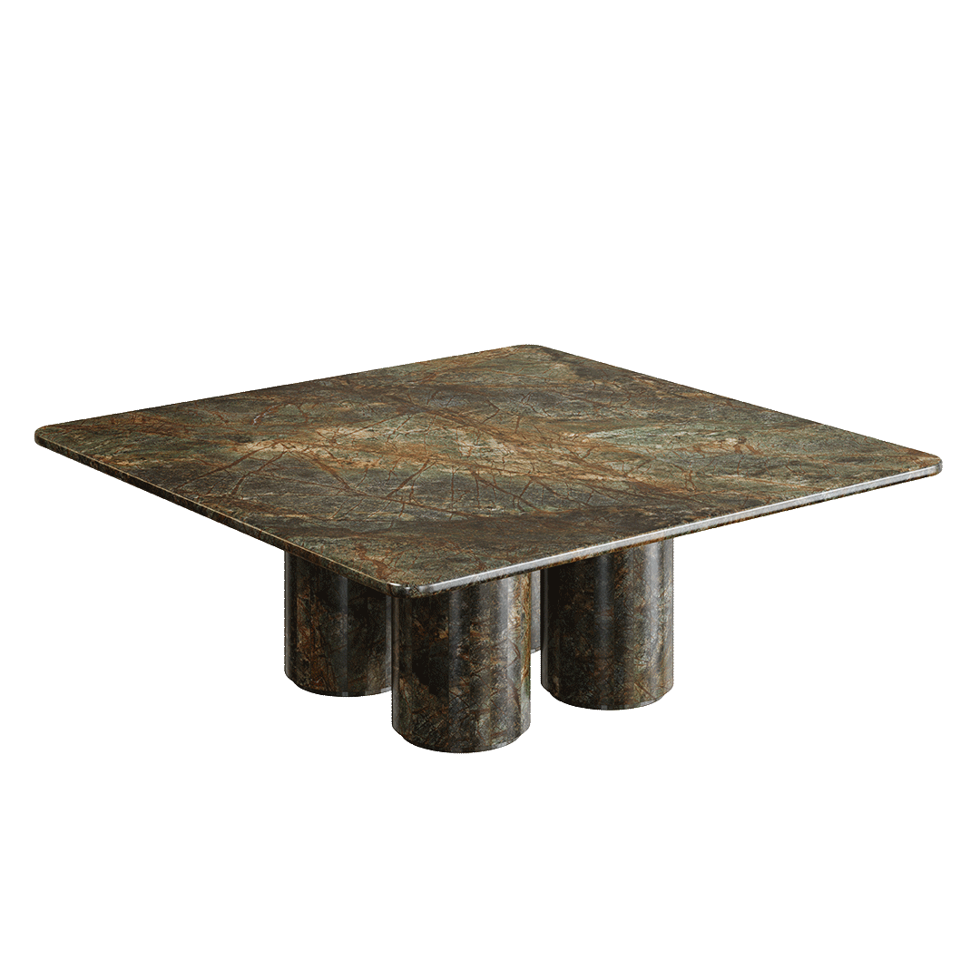 Nardelli Forest Green Marble Coffee Table 100cm