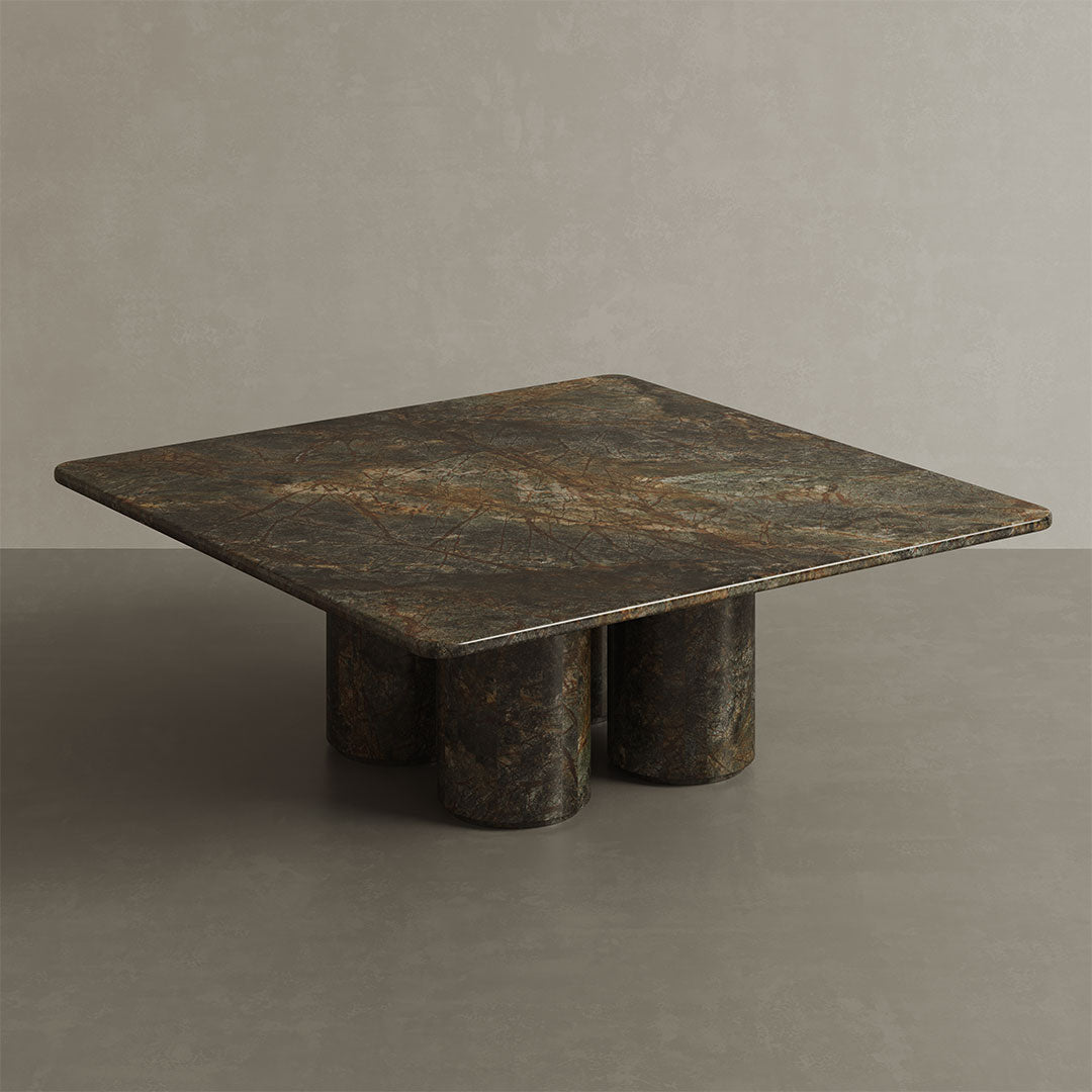 Nardelli Forest Green Marble Coffee Table 100cm