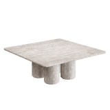 Nardelli White Travertine Coffee Table 100cm