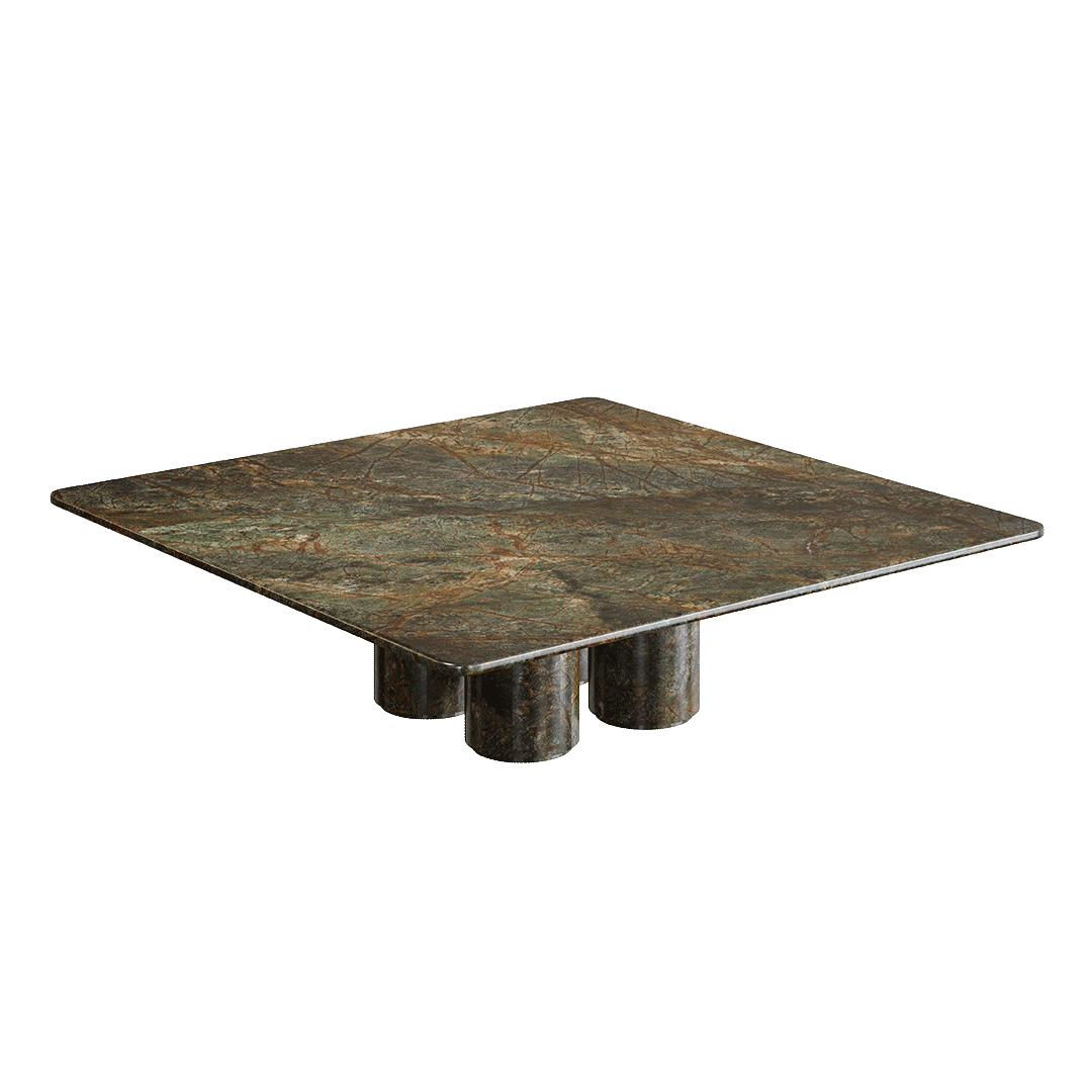 Nardelli Forest Green marble coffee table 130cm