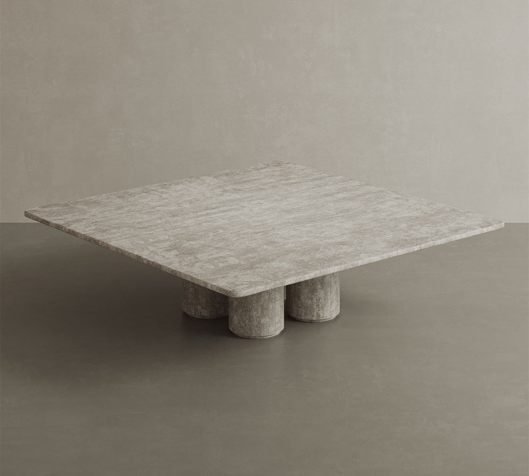 Nardelli White Travertine Coffee Table 130cm