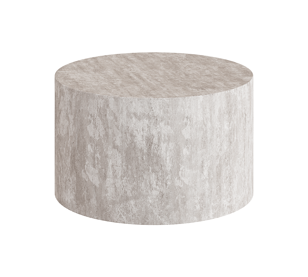 Porto White Travertine Coffee Table 60cm