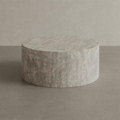 Porto White Travertine Coffee Table 60cm