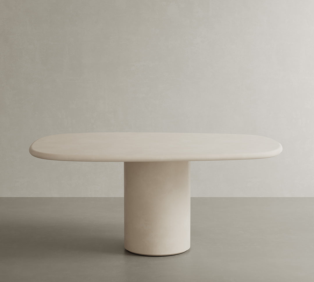Solla Bone microskin indoor and outdoor dining table