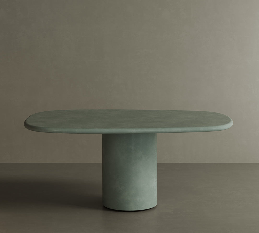 Solla Moss microskin indoor and outdoor dining table