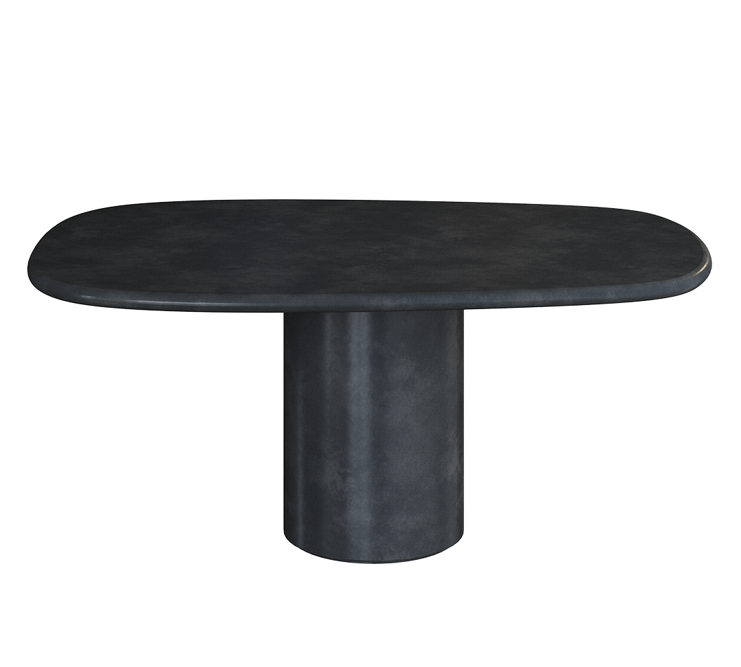Solla Nero microskin indoor and outdoor dining table