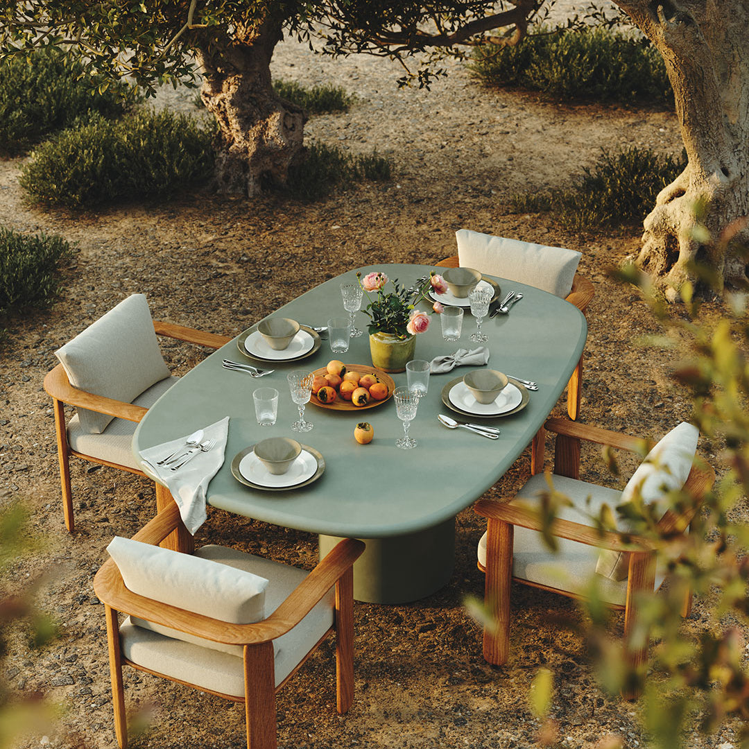 Solla Moss Microskin Dining Table